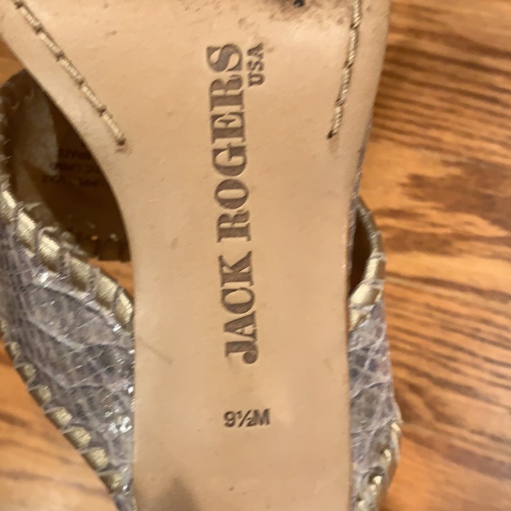 Jack Rogers kitten heel sandals size 9 1/2 - Picture 4 of 4